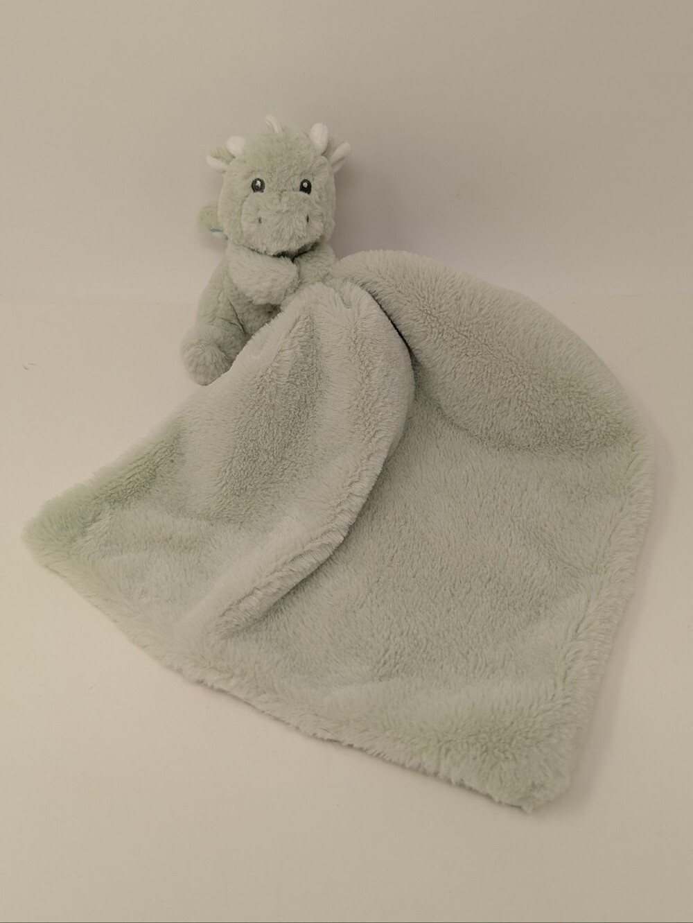 Kellytoys Dragon Lovey Baby Security Blanket Green Rattle